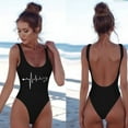 thumbnail image 2 of MDUKONU Women's Tummy Control One Piece Swimsuit Casual Swimsuit Black S, 2 of 5