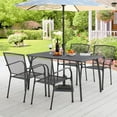 thumbnail image 2 of AECOJOY Metal Patio Dining Table ,Weather-Resistant Table Rectangular-B, 2 of 5