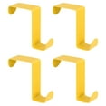 thumbnail image 1 of Ganchos para Puerta, Paquete de 4 Ganchos de Acero Inoxidable, Ganchos Dobles para Colgar Ropa (Amarillo), 1 of 5