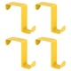thumbnail image 1 of Ganchos para Puerta, Paquete de 4 Ganchos de Acero Inoxidable, Ganchos Dobles para Colgar Ropa (Amarillo), 1 of 5