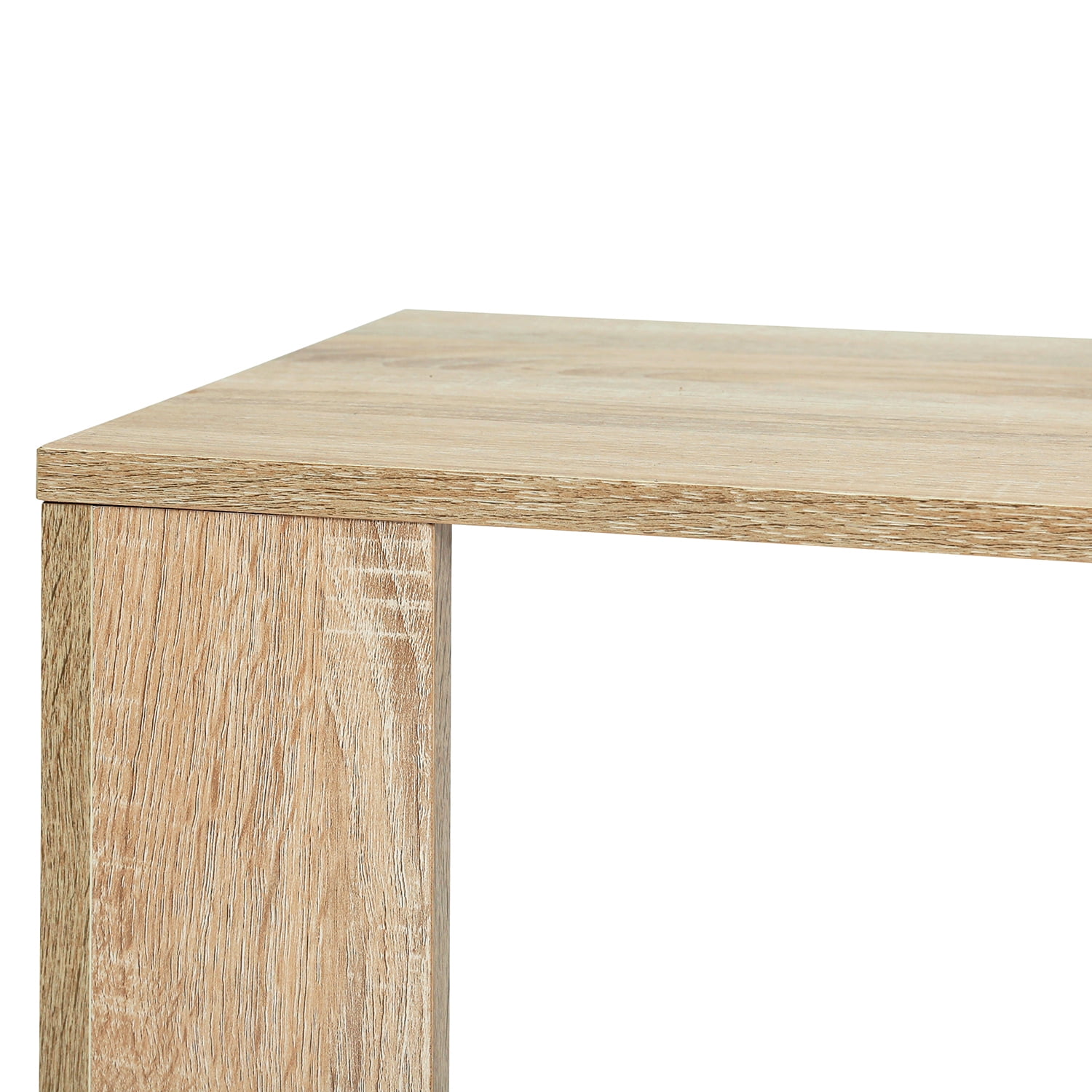 Kepooman L-shaped Computer Desk, Wooden Desk Corner Computer Desk With Two Open Shelves for Company Office, Home Office, Wood Color Kepooman L-shaped Computer Desk, Wooden Desk Corner Computer Desk With Two Open Shelves for Company Office, Home Office, Wood Color