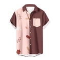 thumbnail image 2 of CALAFEBILA Men Hawaiian Shirt Casual Button Down Tropical Print Short Sleeve Holiday Beach Shirts Loose Fit Summer Mens Tops with Pockets, 2 of 5