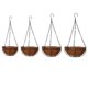 thumbnail image 5 of Colgante Maceta De Cesta Maceta Percha De Marco De Metal Negro 8 Pulgadas Sunnimix Cesta colgante de flores, 5 of 8
