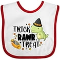 thumbnail image 3 of Inktastic Halloween Trick Rawr Treat with Dinosaur Boys or Girls Baby Bib, 3 of 4
