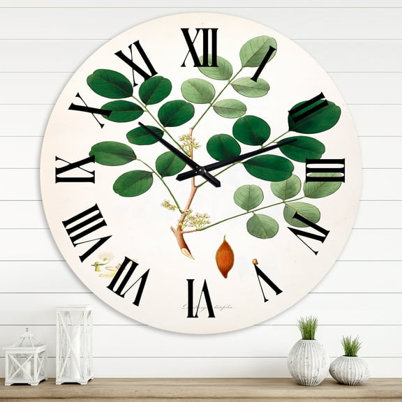 Designart 1 in Quartz Farmhouse Wall Clock