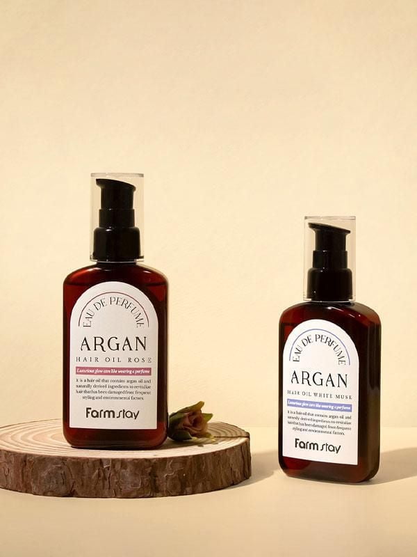 Farm Stay Eau De Perfume Argan Hair Oil - Rose