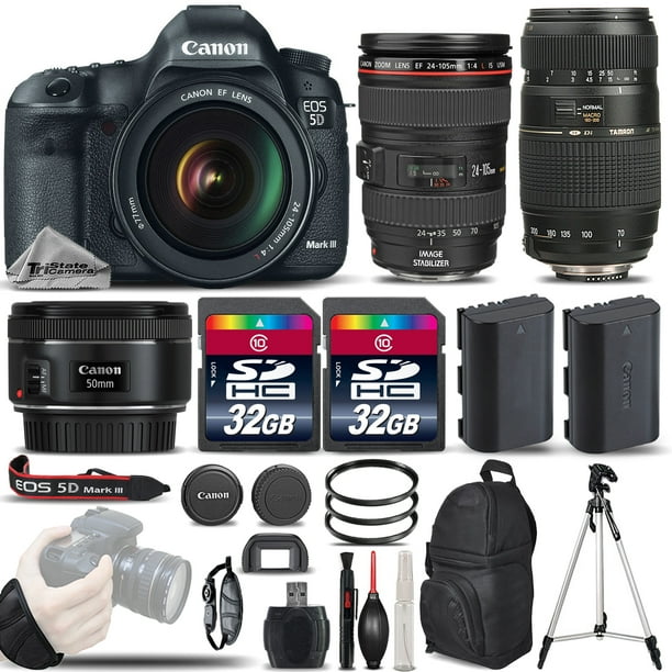 Canon EOS 5D Mark III 22.3 MP DSLR Camera + Canon EF 24-105mm f/4L ...