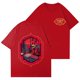 thumbnail image 1 of Hazbin Hotel Casual de la moda de las mujeres de manga corta Impreso Cuello Redondo Pullover Tops Rojo/S, 1 of 4