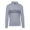 thumbnail image 2 of Men's Levelwear Gray USMNT Asher Quarter-Zip Pullover Top, 2 of 3
