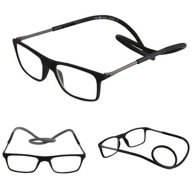 3pcs Shirt Strong Magnet Stainless Steel Reading Glasses Men Women Portable  Multifunctional Earphone Eyeglass Holder Badge