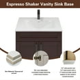 thumbnail image 5 of Sink Base Bathroom Vanity Ready-to-Assemble Bathroom Cabinet 24" Width Vanity Base in Espresso Shaker, 5 of 8