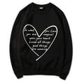 thumbnail image 5 of ZSQDM Women's Hoodless Sweatshirt Crop Hoodies for Women Women's Sweatshirt with Print Crew Neck Pullover with Heart Motif and Letter Print Polyester Women Blending Sweatshirt (L), 5 of 5