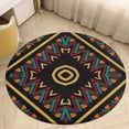 thumbnail image 6 of Purple Tie Dye Rustic Round Carpet Circle Rug Outdoor Patio Area Rug Washable Large Area Rugs Hallway Room Decor Fitness Mats, 6 of 8