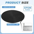thumbnail image 2 of Uxcell 30Ft Black Foam Backer Rod, 2mm(5/64") Diameter EPDM Rubber Weather Seal Strip Concrete Expansion Joint Filler for Sealing Gaps Joints Crack Filling DIY Gasket, 2 of 6