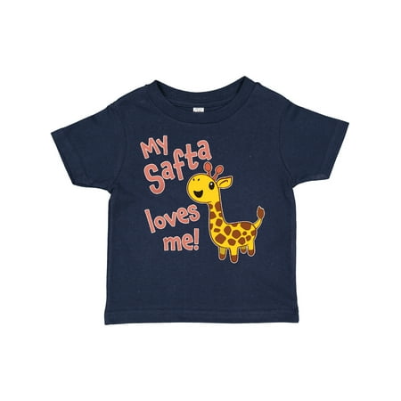 

Inktastic My Safta Loves Me- Cute Giraffe Gift Toddler Boy or Toddler Girl T-Shirt