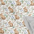 thumbnail image 4 of Wobogo Easter Brown Bunny Eggs Square Scarf 23.62 x 23.62 In Lightweight Polyester Silk-Feel Neck Scarf for Women Fashion Head Scarf Hair Wrap Bandana, 4 of 6