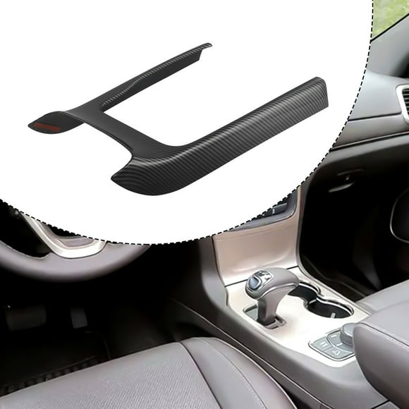 Yimiti Gear Shift Trim Cover For Jeep For Grand For Cherokee 2014-2020 Carbon Fiber Pattern