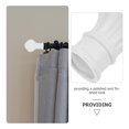 thumbnail image 2 of Curtain Rod Decorative Finials Silver Plastic Elegance for Home 6 Pieces, 2 of 9