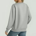 thumbnail image 5 of Women’s Long Sleeve Casual Crewneck Sweatshirt with Front Pocket, Soft Pullover Warm Top for Fall Winter Daily Fashion Outfits in Multiple Colors, 5 of 9