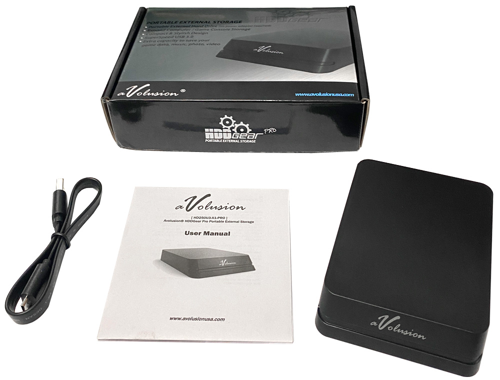 Avolusion Mini HDDGear Pro 1TB USB 3.0 Portable PS4 External Gaming Hard Drive (PS4 Pre-Formatted) HD250U3-X1-PRO-1TB-PS - 2 Year Warranty