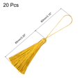 thumbnail image 2 of Unique Bargains 6.5' Silky Bookmark Tassels with Loop for DIY Craft Accessory, 20Pack Wheat, 2 of 5