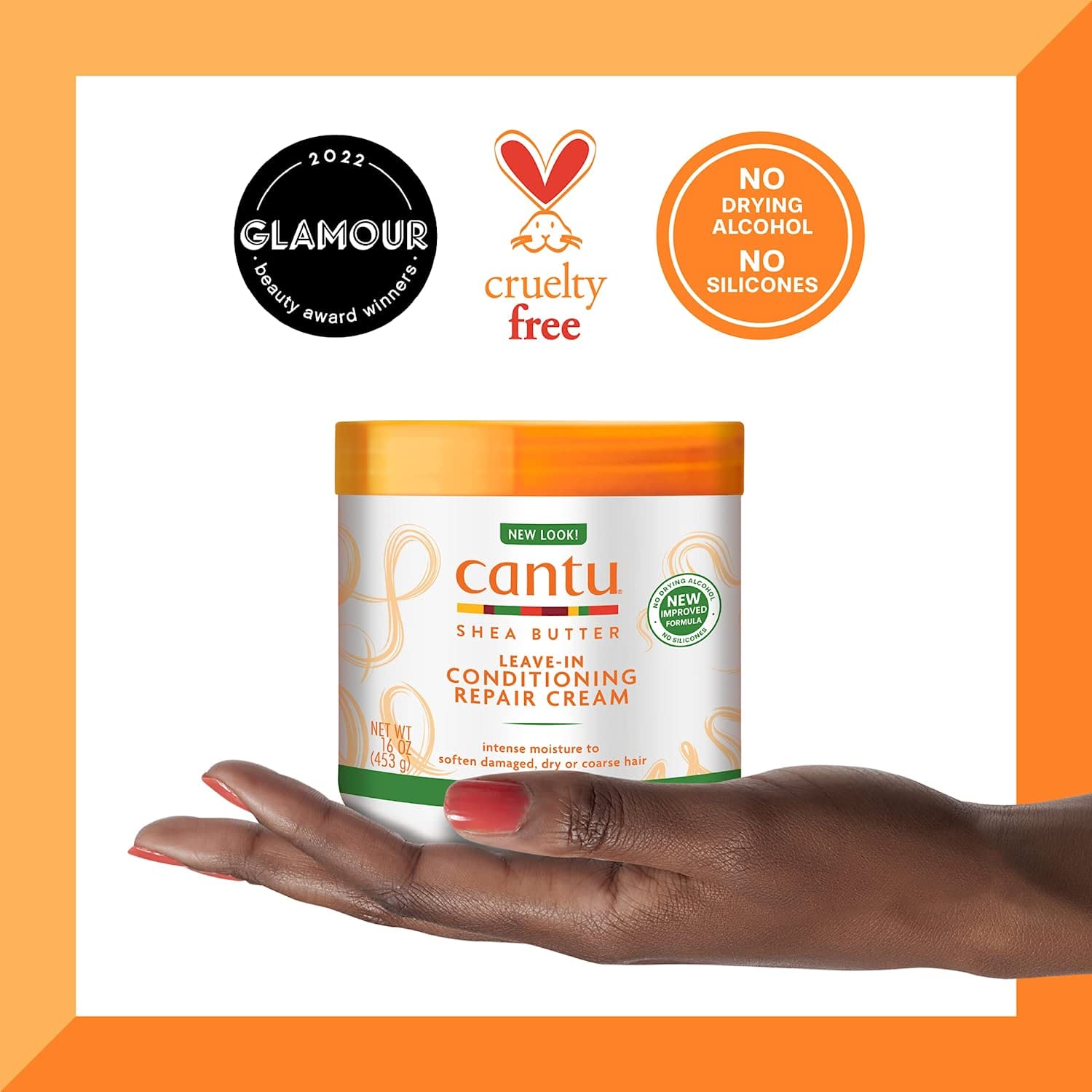 Cantu Leave-in Conditioning Repair Cream, 16 oz (Pack of 6)