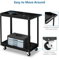 thumbnail image 6 of Ktaxon 2 Tier Rolling Tool Cart, Heavy Duty Steel Utility Cart Tool Organizer, Industrial Service Cart on Wheels, 220 LBS Capacity, 6 of 6