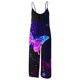 thumbnail image 4 of ICHUANYI Clearance Women Print Jumpsuit Pajamas Casual Sling Wide Leg Long Pants(Multicolor, M) ICHUANYI WER2023080806606, 4 of 5
