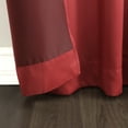 thumbnail image 4 of Sun Zero Talita 1 Piece Solid Print Room Darkening Curtain Panel, 40" X 63", 40"X63", Brick Red, 4 of 7