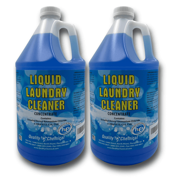Quality Chemical Laundry Liquid Cleaner - Liquid Additive Household Commercial 128 oz (Pack of 2)