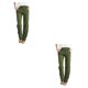 thumbnail image 2 of Sonducket Pantalones casuales de pierna ancha para mujer con bolsillos - Manténgase cómodo todo el día Pantalones largos de tela de algodón Type2 NO2, 2 of 6