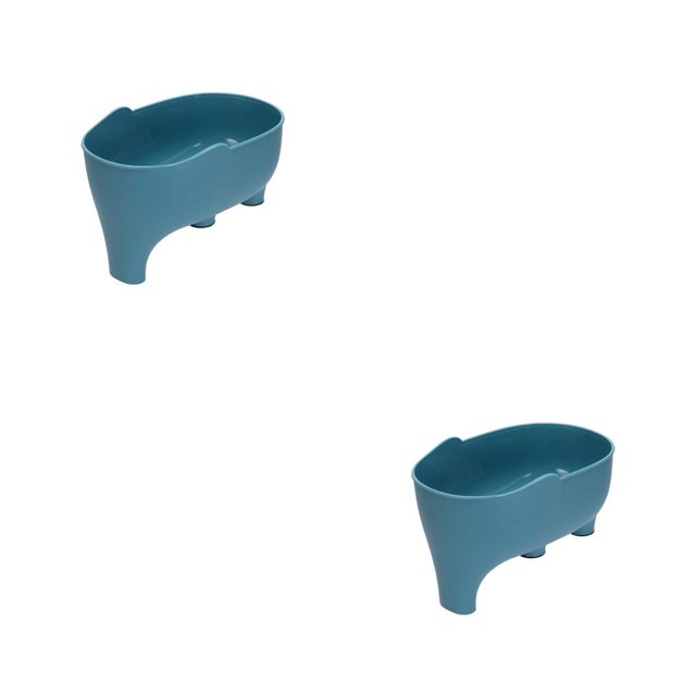 Bearachild Colador de fregadero de cocina, escurridor antiobstrucción para el hogar, filtro de cesta, escurridor de , organizador de soporte Azul 2Conjunto