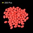 thumbnail image 3 of Uxcell 8x5mm Oval Soft Plastic Luminous Glow Fishing Beads Tackle Tool Red 200 Pieces, 3 of 5