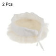 thumbnail image 3 of 2Pack Wool Buffing Pad, 4 inch Wool Pile Buffing Polishing Tie-On Pad for Car, Furniture Polishing, 3 of 6