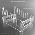 thumbnail image 2 of Vray Designs LLC - Clear Acrylic Plate Stands: Elegant Dinnerware Display Stand and Plate Holder Stand with Acrylic Display - Holds 4 Plates in Upstairs Fashion - Made in USA, 2 of 5