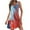 Red, variant on LYXSSBYX Summer Dresses for Women 2024 Women's Casual Sundress With Pockets Summer Boho Beach Dress Floral T-Shirts Dress V Neck Loose Tank Dresses