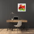 thumbnail image 3 of Ruttkau, El 26x26 White Modern Wood Framed Museum Art Print Titled - Red Blossom, 3 of 4