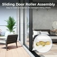thumbnail image 7 of 2 Pcs Sliding Patio Door Tandem Roller Assembly,1-1/4 Inch Steel Ball Wheel Bearing, Adjustable Sliding Door Wheel Replacement for Sliding Glass Door Screen Door, 7 of 7