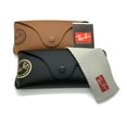 thumbnail image 3 of Ray-Ban Glasses Case for Sunglasses Eyeglasses Large Black, Cleaning Cloth and Booklets, 3 of 3