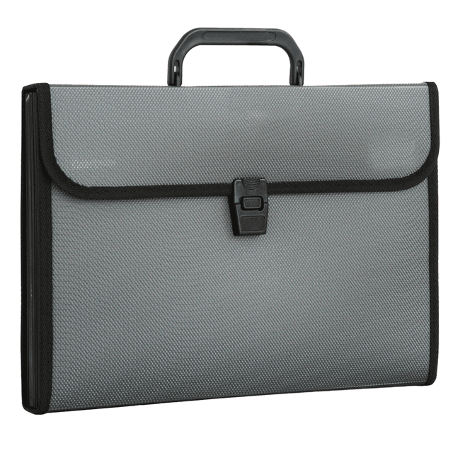 Lojalitet Carpeta con Compartimento para maletín portátil Financiero Bolsa para órganos de Gran Capacidad Simple,Gris