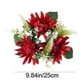 thumbnail image 4 of Solive Christmas Decorations Soft Glue Christmas Candle Holders Wreath Christmas Wreath Ornaments Candle Wreath Decoration Holiday Party Wedding Anniversary Decor, 4 of 7