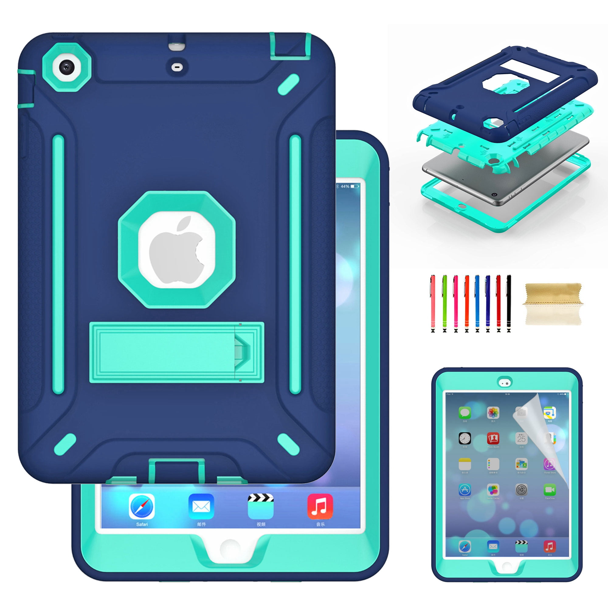 Dteck iPad Mini Case with Screen Protector, iPad Mini 2 Case, iPad Mini