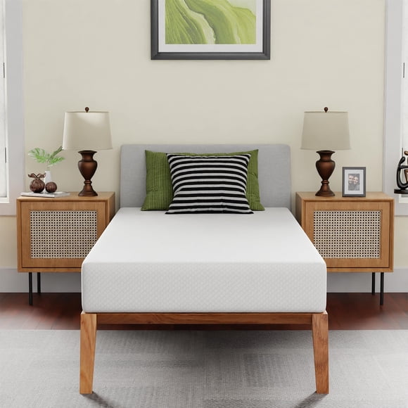 Twin 8-Inch Gel Memory Foam Mattress – Medium Firm, Cooling & Pressure Relieving, CertiPUR-US Certified, Bed-in-a-Box
