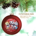 thumbnail image 3 of Cuphead Mugman Adventure Christmas Balls Sparkling Christmas Tree Hanging Ornaments Party Home Decor Xmas Christmas Gifts, 3 of 8