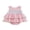 Pink, variant on Suealasg Baby Girl Summer Romper Sleeveless Fruit Embroidery Layered Bodysuit Dress Newborn Playsuit