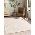 thumbnail image 2 of 5x8 Ft Off White Jute Area Rug, Hand-Woven, Reversible, Farmhouse Boho Style, Durable & Pet-Friendly Rug for Living Room, Dining Room, and Bedroom, 2 of 5