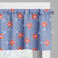 thumbnail image 5 of Ambesonne Folk Art Valance & Curtain, Polka Dots and Flowers, 55"x30", White Violet Blue and Scarlet, 5 of 7