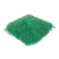thumbnail image 3 of A&B Home Magnolian Lamb Fur Pillow with Feather Fill - 16" x 16" - Green, 3 of 6