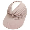 thumbnail image 7 of WSBArt Womens Sun Hat Wide Brim Summer UPF 50+ UV Protection Beach Sport Ponytail Sun Visor Cap, Pink, 7 of 7