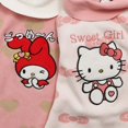 thumbnail image 5 of Ropa para niños, vestido para niñas, vestido de punto de dibujos animados de Hello Kitty My Melody, vestido bordado con cuello de loto Kawaii, algodón puro, 5 of 5